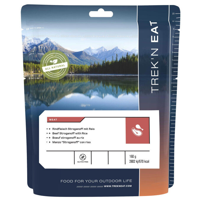 Trek 'n Eat Beef stroganoff with rice - 160g / 618 kcal Trek 'n Eat Beef stroganoff with rice - 160g / 618 kcal