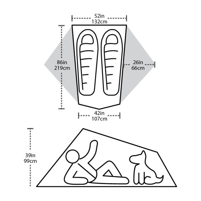 Tente Big Agnes Tiger Wall 2 Platinum
