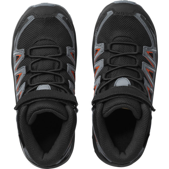 Chaussures Salomon SALOMON XA PRO 3D MID CSWP K Black / Stormy Weather / Cherry Tomato