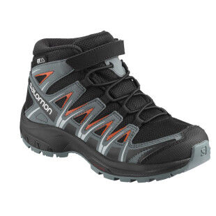 Chaussures Salomon SALOMON XA PRO 3D MID CSWP K Black / Stormy Weather / Cherry Tomato