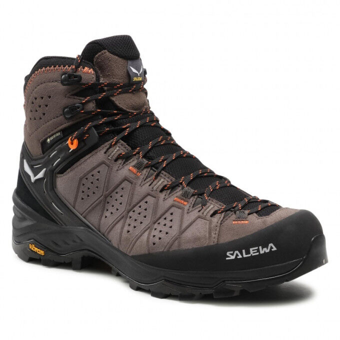 Chaussures de trekking Salewa MS ALP TRAINER 2 MID GTX Wallnut/Fluo orange