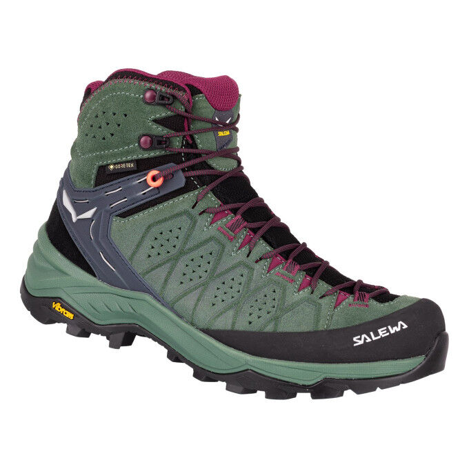 Hiking shoes Salewa WS ALP TRAINER 2 MID GTX Green duck/Green Hiking shoes Salewa WS ALP TRAINER 2 MID GTX Green duck/Green