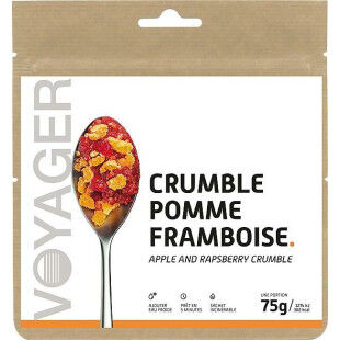 Dessert lyophilisé Voyager Crumble pomme framboise 75g