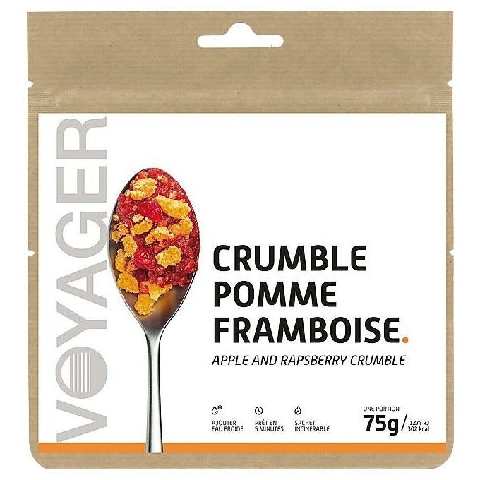 Voyager freeze-dried dessert Apple raspberry crumble 75g