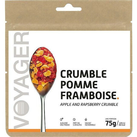 Voyager freeze-dried dessert Apple raspberry crumble 75g