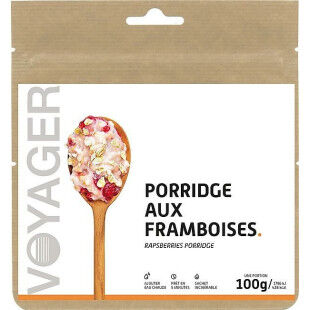 Petit déjeuner lyophilisé Voyager Porridge aux framboises