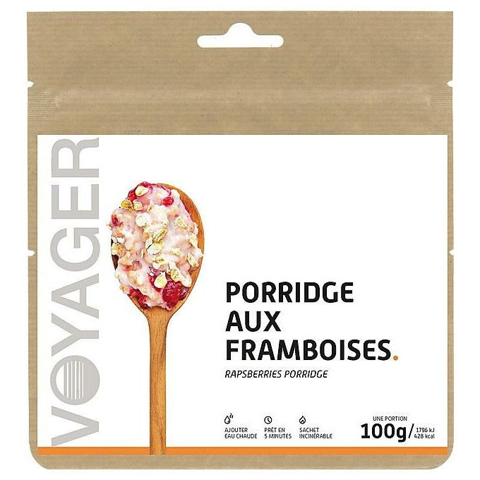 Voyager freeze-dried breakfast Raspberry porridge Voyager freeze-dried breakfast Raspberry porridge