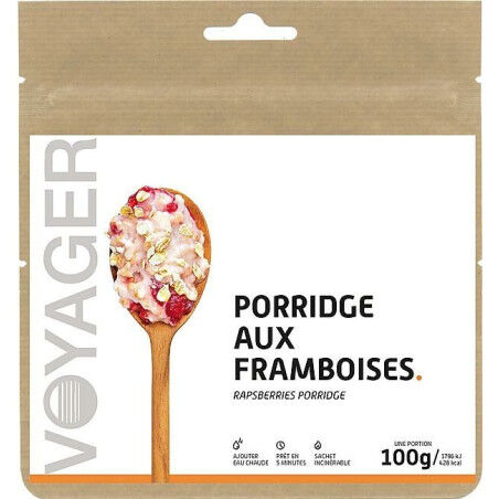 Voyager freeze-dried breakfast Raspberry porridge