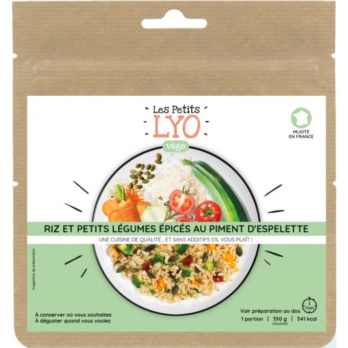 Voyager freeze-dried meal Spicy rice and vegetables with Espelette chilli pepper 90g Voyager freeze-dried meal Spicy rice and vegetables with Espelette chilli pepper 90g