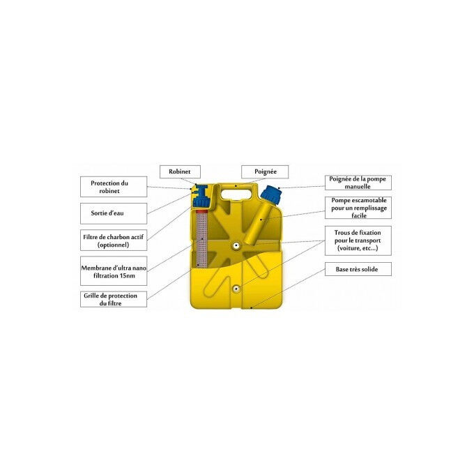 Jerrycan Lifesaver 20000UF tan 18L Jerrycan Lifesaver 20000UF tan 18L