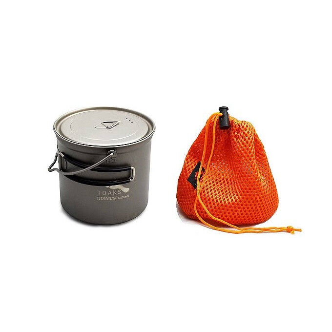 Toaks Titanium 1100ml POT WITH BAIL HANDLE