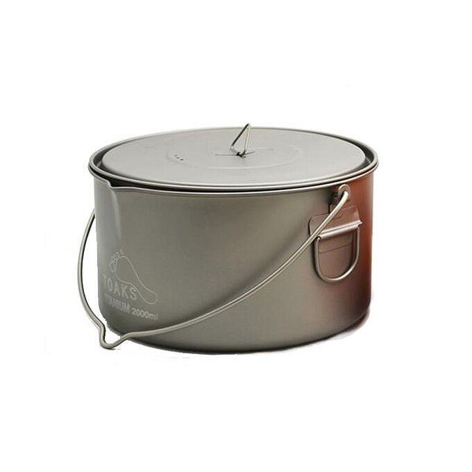 Toaks Titanium 2000ml POT WITH BAIL HANDLE Toaks Titanium 2000ml POT WITH BAIL HANDLE