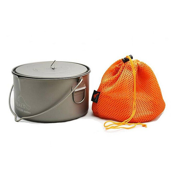 Toaks Titanium 2000ml POT WITH BAIL HANDLE Toaks Titanium 2000ml POT WITH BAIL HANDLE