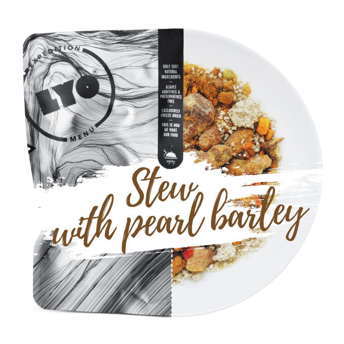 Lyofood freeze-dried meal Pork and pearl barley stew 500g Lyofood freeze-dried meal Pork and pearl barley stew 500g