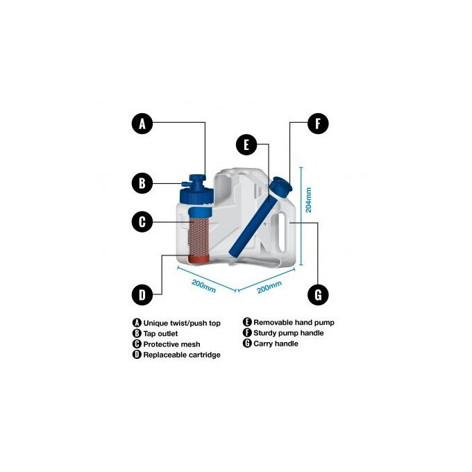 CUBE LIFESAVER 5L White water filter