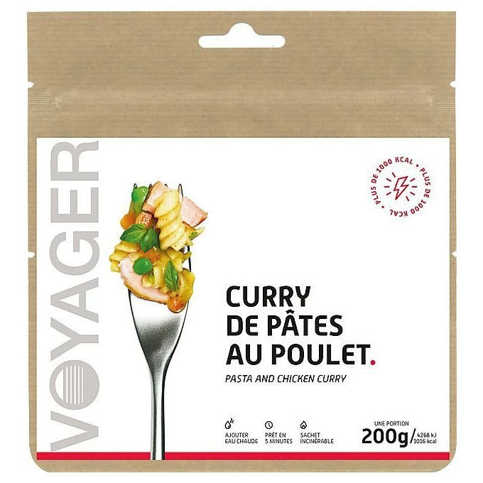 Voyager freeze-dried meal Chicken pasta curry 200g Voyager freeze-dried meal Chicken pasta curry 200g