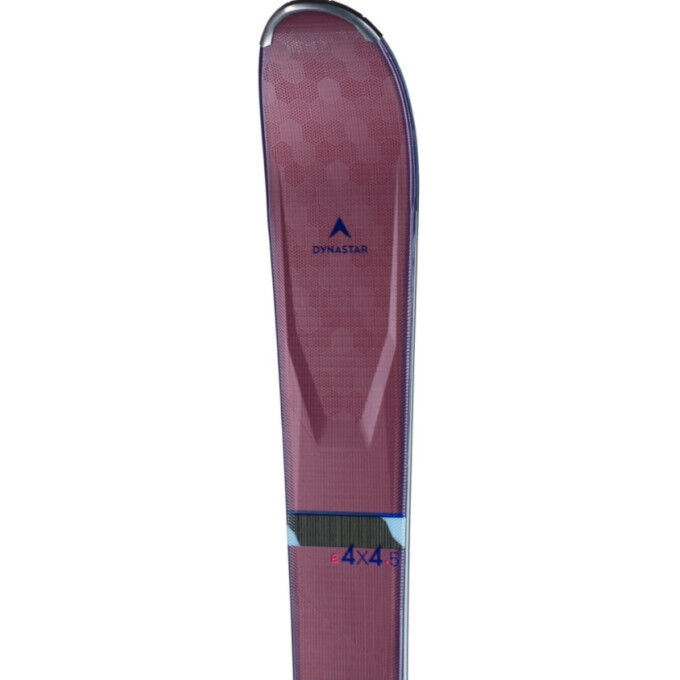 Pack of Dynastar E 4X4 5 skis + XP W 11 GW B83 bindings White / Blue / Pink Pack of Dynastar E 4X4 5 skis + XP W 11 GW B83 bindings White / Blue / Pink