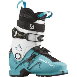 Chaussures de ski Salomon MTN EXPLORE W White / Scuba Blue / Maroccan Blue