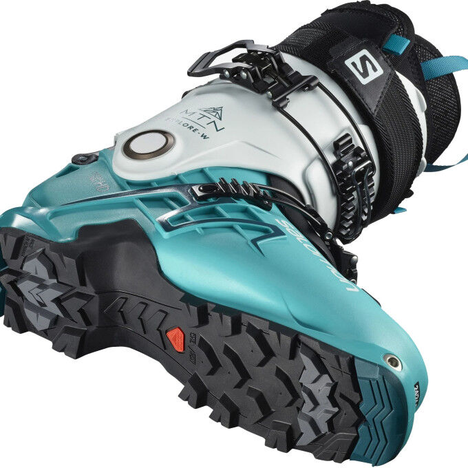 Chaussures de ski Salomon MTN EXPLORE W White / Scuba Blue / Maroccan Blue