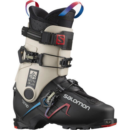Salomon S/LAB MTN Black / Rainy Day / Red ski boots