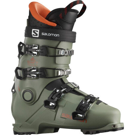 Salomon SHIFT PRO 80 T AT Oil Green / Black / Orange ski boots