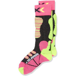 X-Socks SKI JUNIOR Fuschia/Yellow Socks
