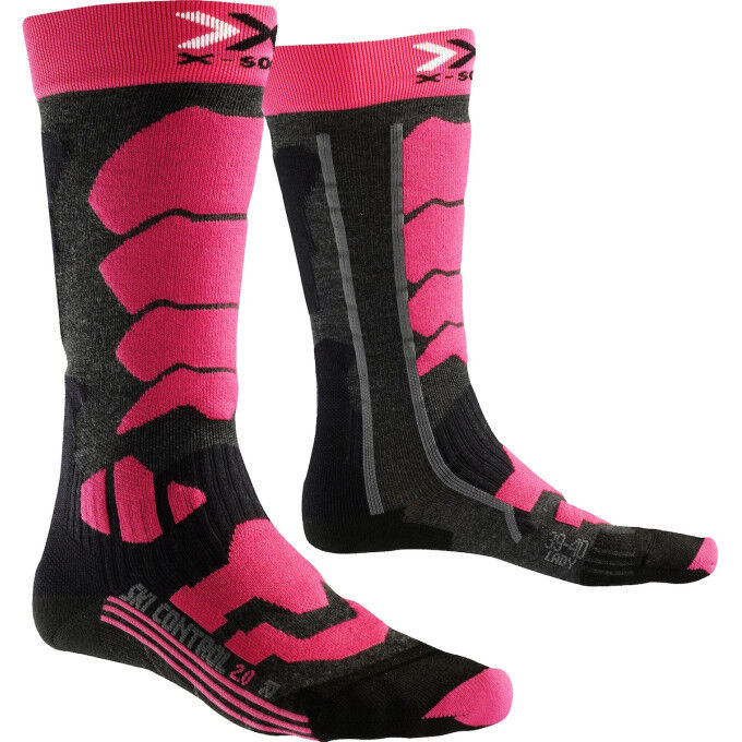 X-Socks SKI CONTR LADY2 Socks Anthracite/Fuschia X-Socks SKI CONTR LADY2 Socks Anthracite/Fuschia