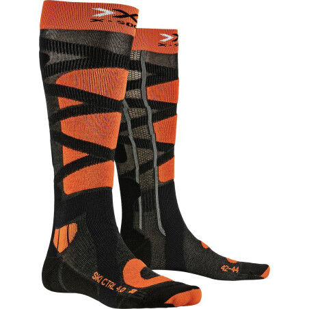 X-Socks SKI CONTROL 4.0 Socks Anthracite/Orange