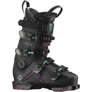 Salomon S/MAX 120 W GW Ski Boots Black / Burgendy / Shift Green/ Blue