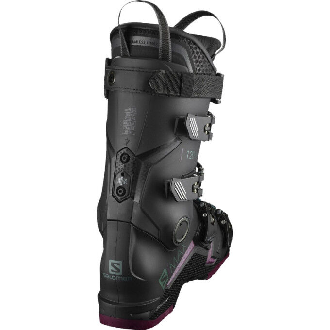 Salomon S/MAX 120 W GW Black / Burgendy / Shift Green/ Blue ski boots Salomon S/MAX 120 W GW Black / Burgendy / Shift Green/ Blue ski boots
