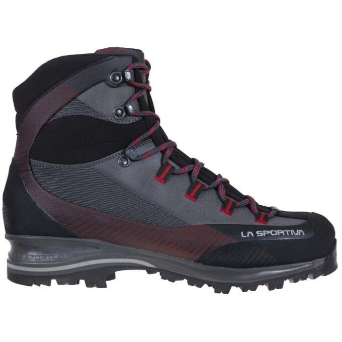 Hiking boots La Sportiva TRANGO TRK LEATHER GTX Carbon/Chili Hiking boots La Sportiva TRANGO TRK LEATHER GTX Carbon/Chili