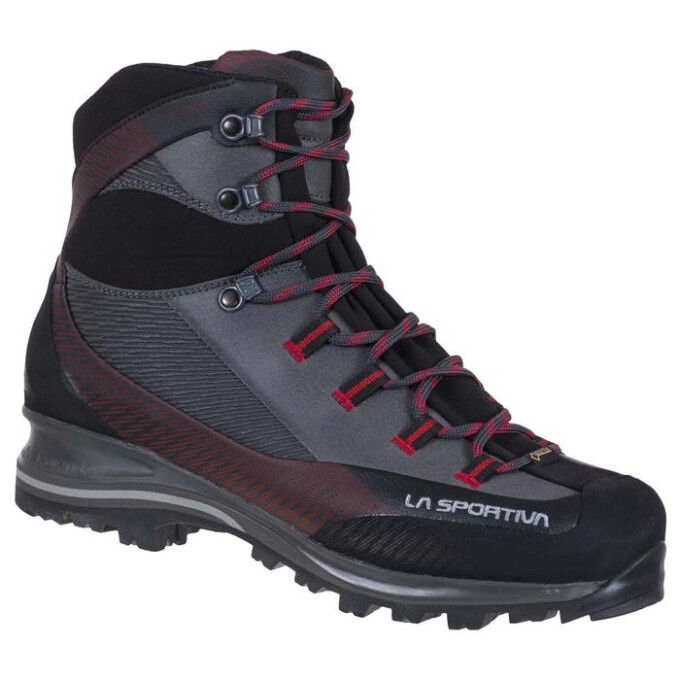 Hiking boots La Sportiva TRANGO TRK LEATHER GTX Carbon/Chili Hiking boots La Sportiva TRANGO TRK LEATHER GTX Carbon/Chili