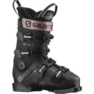 Chaussures de ski Salomon S/PRO 90 W GW Black / Rose Gold / Belluga