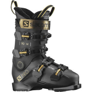 Chaussures de ski Salomon S/PRO 90 W GW Black / Rose Gold / Belluga