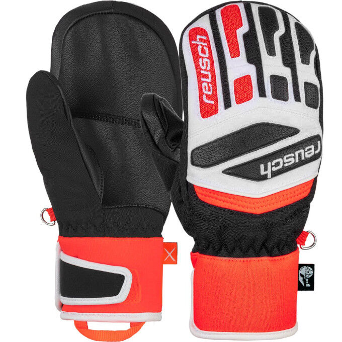 Reusch WORLDCUP WARRIOR PRIME R-TEX XT JUNIOR Mittens Black/White/Fluo red Reusch WORLDCUP WARRIOR PRIME R-TEX XT JUNIOR Mittens Black/White/Fluo red