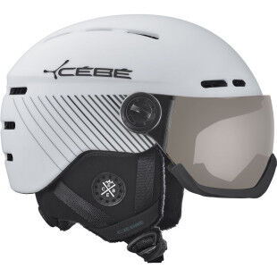 Casque Cébé Fireball White Black Line Matte PC Vario Perfo Grey