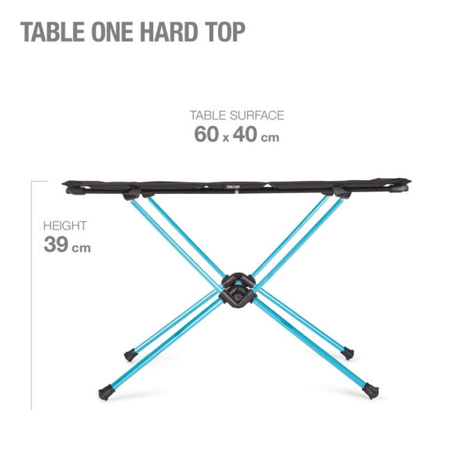 Table de camping Helinox TABLE ONE HARD TOP BLACK / Reg