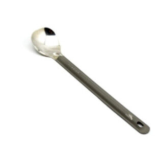 Toaks TITANIUM LONG HANDLE SPOON WITH POLISHED BOWL