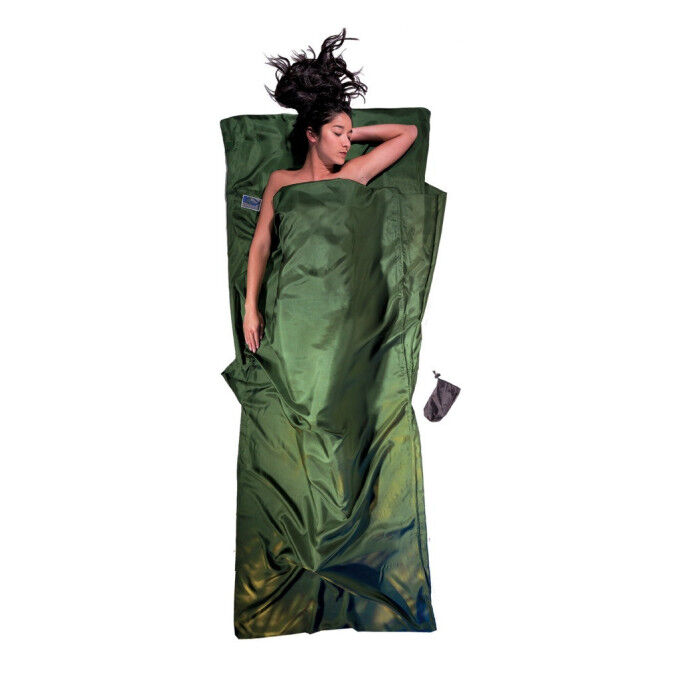 Cocoon Fitted Sheet RECTANGULAR SILK Dark Olive Green
