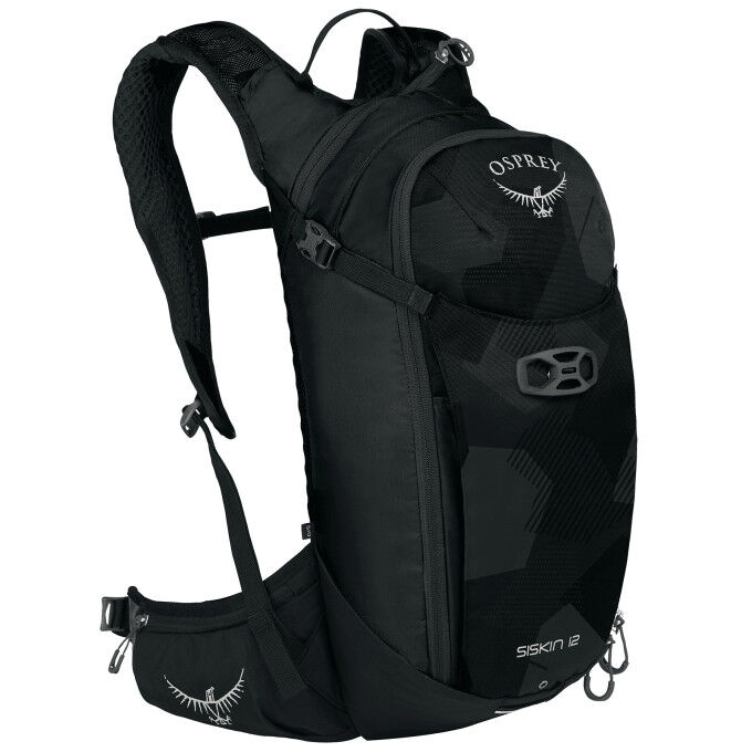 Osprey SISKIN 12 Backpack Obsidian Black Osprey SISKIN 12 Backpack Obsidian Black
