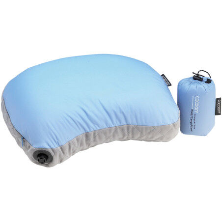Oreiller Cocoon HOOD CAMP PILLOW ULTRALIGHT Light-Blue/Grey