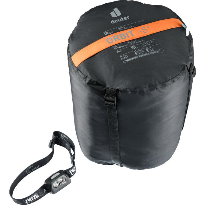 Sac de couchage Deuter ORBIT -5° SL Mandarine-slateblue