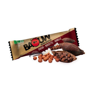 Baouw Organic Cocoa Hazelnut Vanilla Energy Bar 25g
