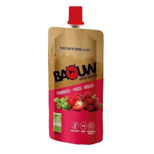 Purée Baouw BIO FRAMBOISE FRAISE BASILIC 90g
