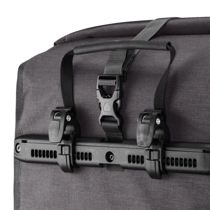 Pair of Ortlieb BACK-ROLLER PLUS Granite Black panniers Pair of Ortlieb BACK-ROLLER PLUS Granite Black panniers