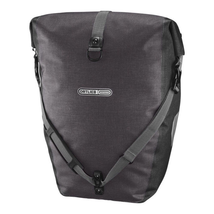Pair of Ortlieb BACK-ROLLER PLUS Granite Black panniers Pair of Ortlieb BACK-ROLLER PLUS Granite Black panniers