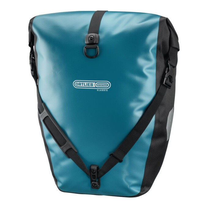 Pair of Ortlieb BACK-ROLLER CLASSIC panniers Petrol / Black Pair of Ortlieb BACK-ROLLER CLASSIC panniers Petrol / Black