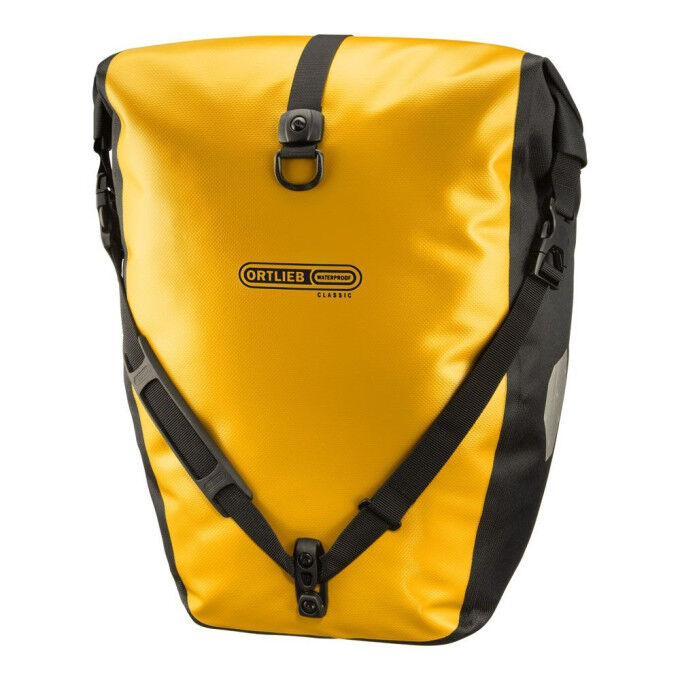Pair of Ortlieb BACK-ROLLER CLASSIC panniers Sun Yellow / Black Pair of Ortlieb BACK-ROLLER CLASSIC panniers Sun Yellow / Black
