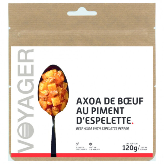 Voyager freeze-dried meal Beef Axoa with Espelette chilli 120g Voyager freeze-dried meal Beef Axoa with Espelette chilli 120g