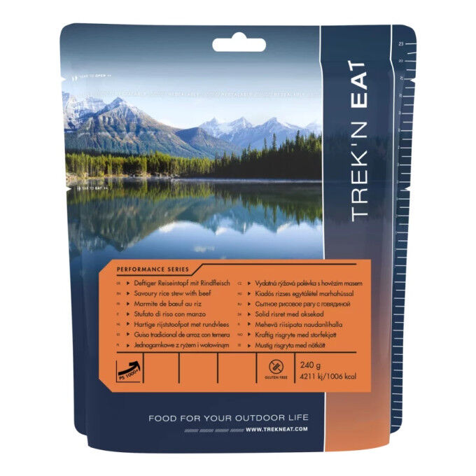 Trek'n eat freeze-dried meal Marmite de boeuf au riz PS1000+ (Beef and rice casserole)